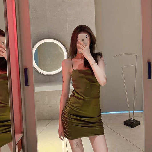 Fashion Retro Sleeveless Suspender Dress - Trendha