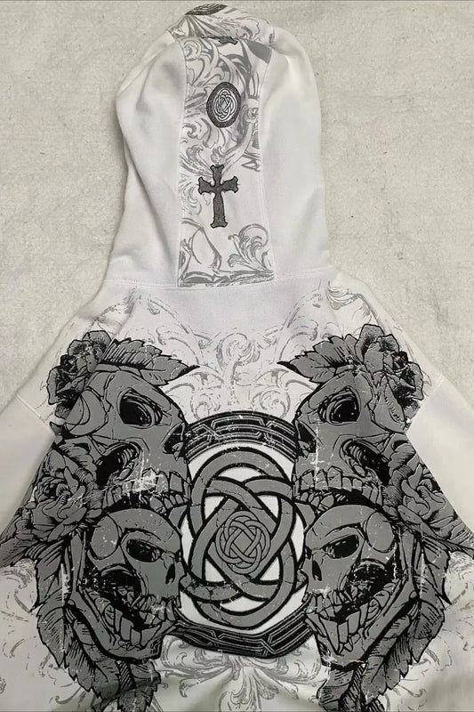 Vintage Loose Fleece Hoodie