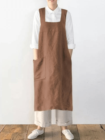 Women Dress Plus Size Autumn Winter Sleeveless Pockets Strap Dress - Trendha