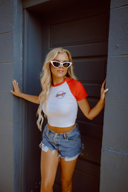 America Baseball Tee