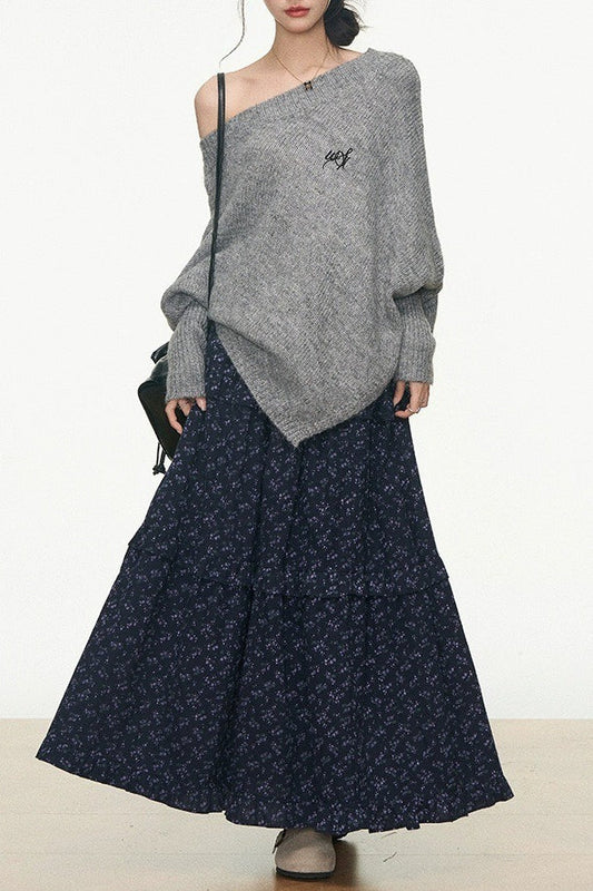 Slouchy Off Shoulder Sweater