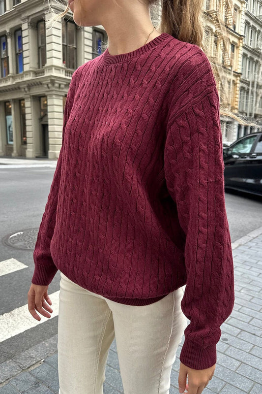 Minimalist Solid Long Sleeve Sweater