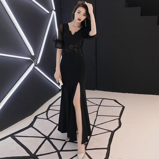 Banquet Noble And Elegant Host Celebrity Evening Dress - Trendha