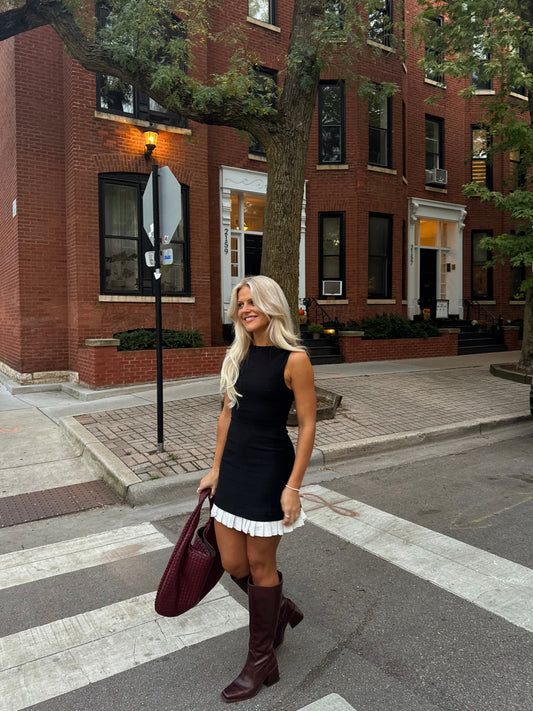 Tennis Club Dress// Black