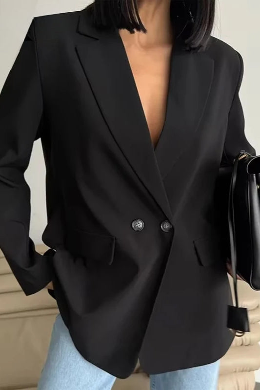 Double Breasted Casual Blazer