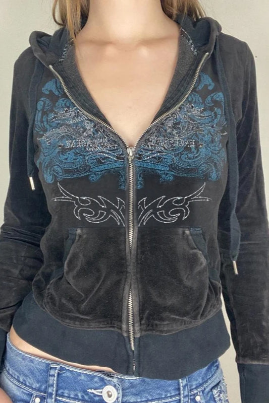 2000s Grunge Aesthetic Hoodie