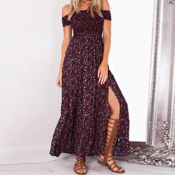 Split floral dress - Trendha