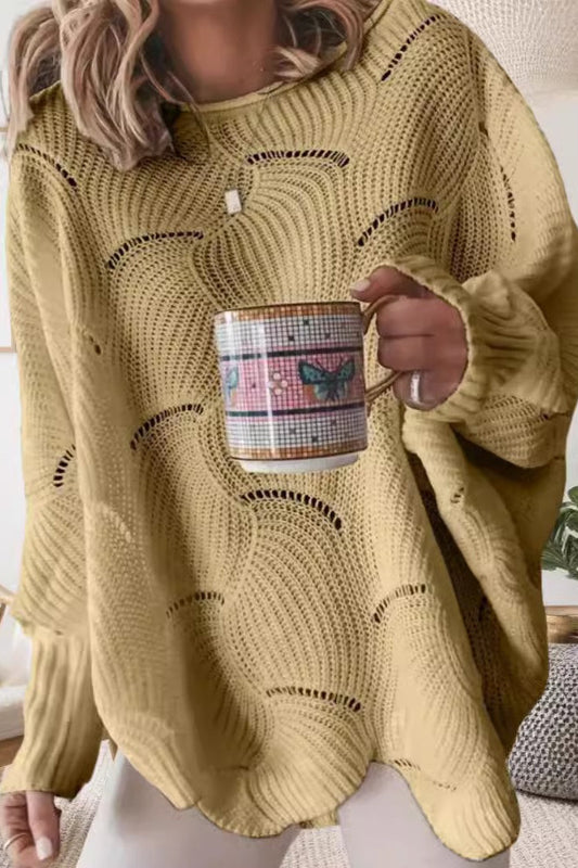 Loose Fit Crochet Sweater