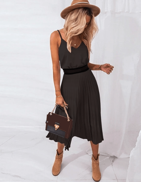 V-neck camisole dress - Trendha