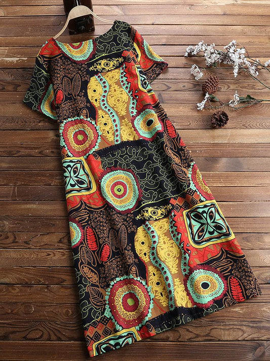 Tongma cotton women's dress - Trendha