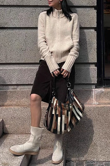 Thick Turtleneck Knit Sweater