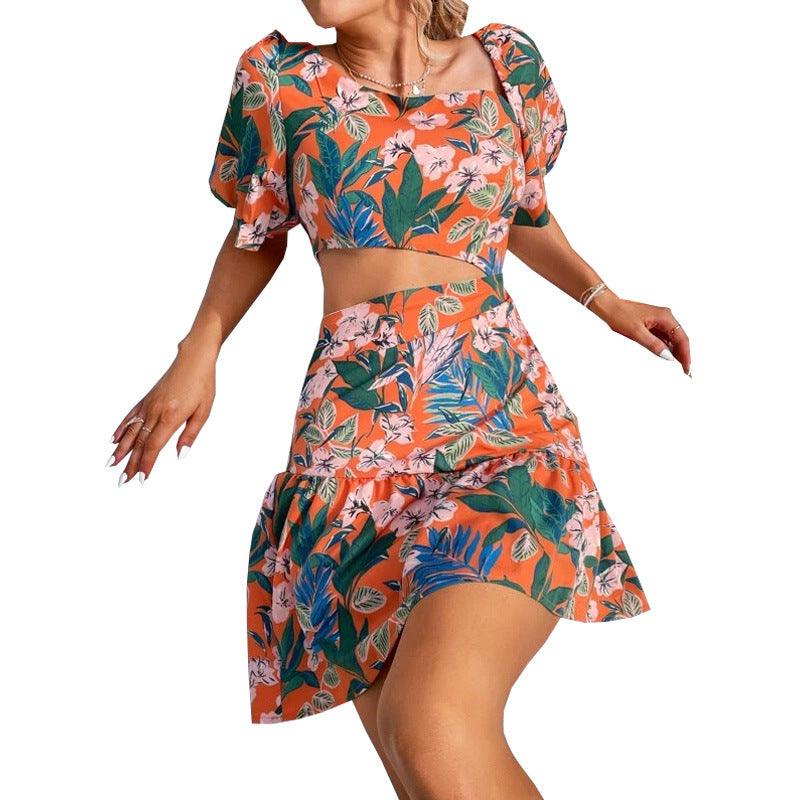 Womens Dresses Large Size Floral Print Dress - Trendha