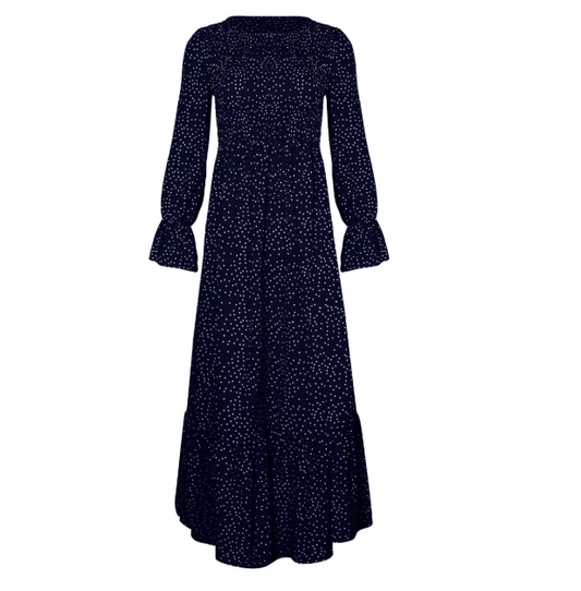 Polka dot long sleeve dress - Trendha