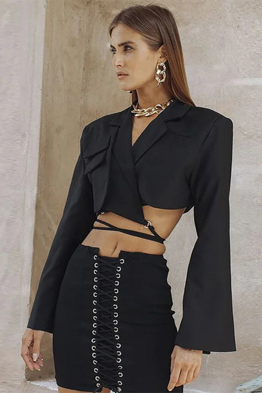 Double Layer Slim Pocket Blazer