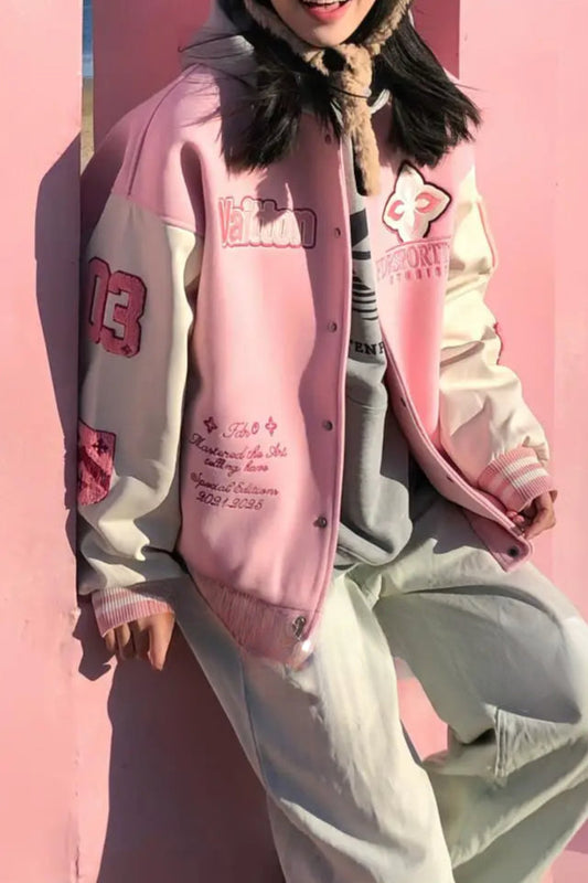 Pink Sweetheart Bomber Jacket