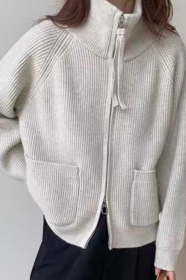 Loose Fit High Neck Sweater