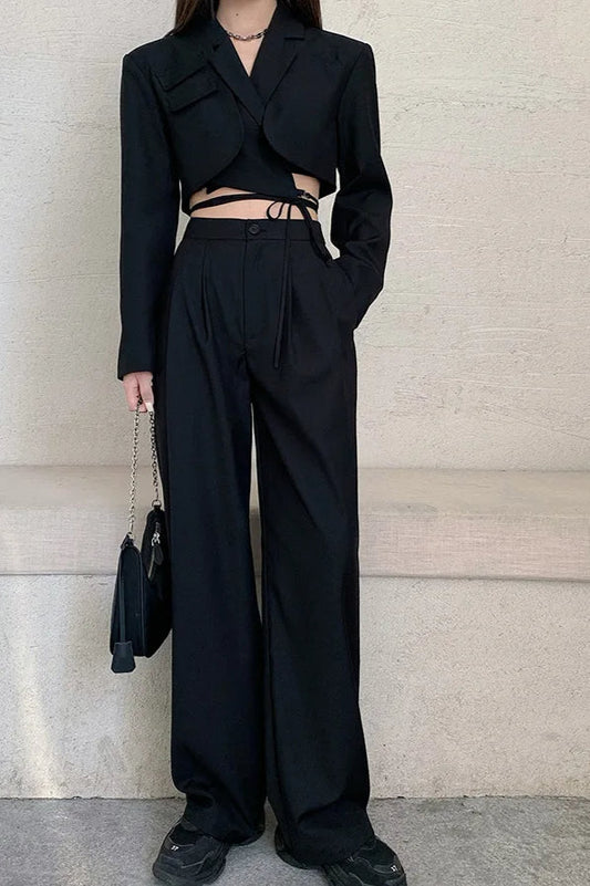 Double Layer Slim Pocket Blazer