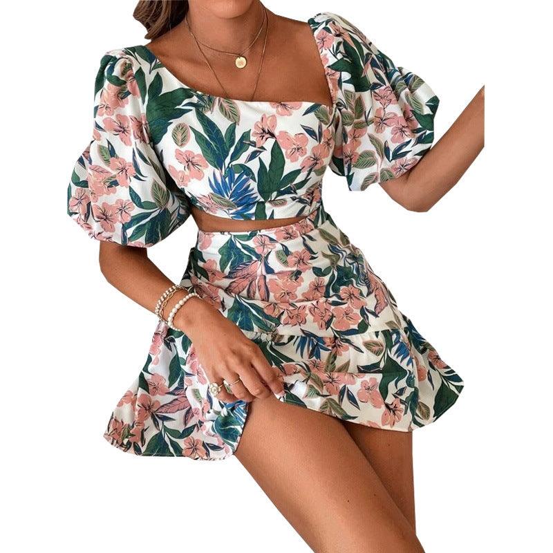 Womens Dresses Large Size Floral Print Dress - Trendha