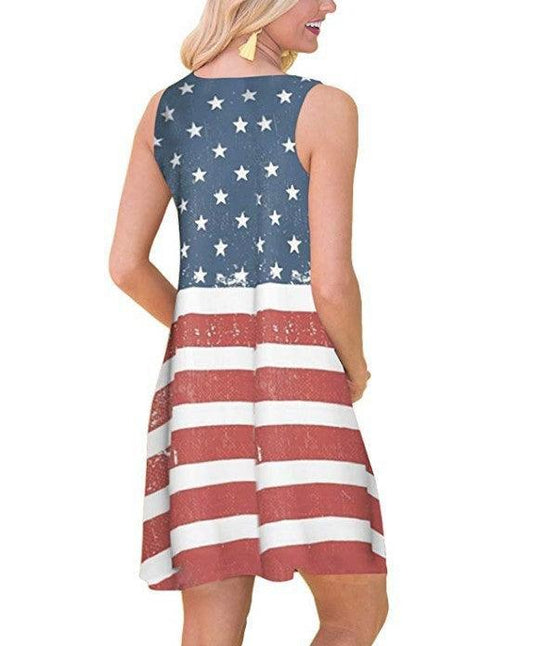 Printed loose casual dress - Trendha