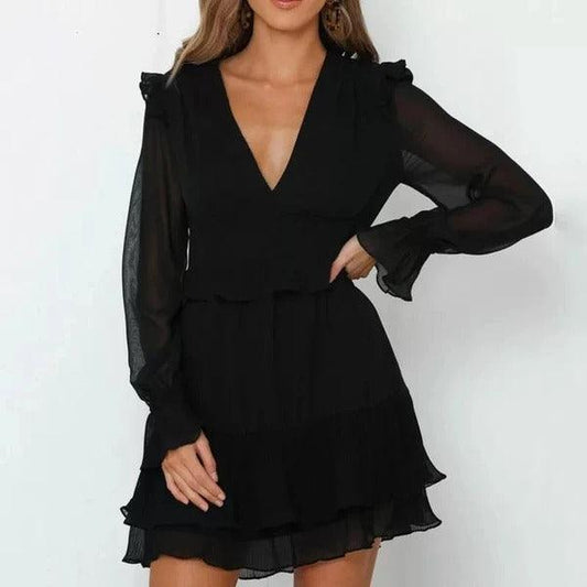 Flared sleeve dress - Trendha