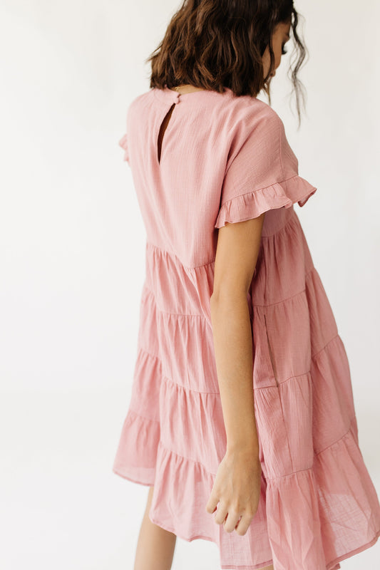 Paris Girl Mini Dress// Rose