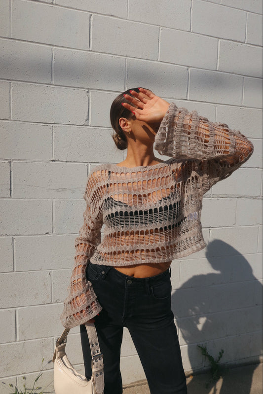 Becca Distressed Long Sleeve