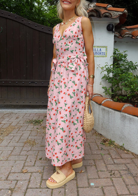 Berry Blooms Dress // Pink