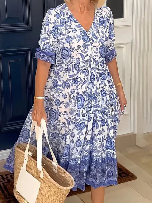 FashionSierra - 2025 Fashion Female Loose Oversized Beach Party Boho Dress