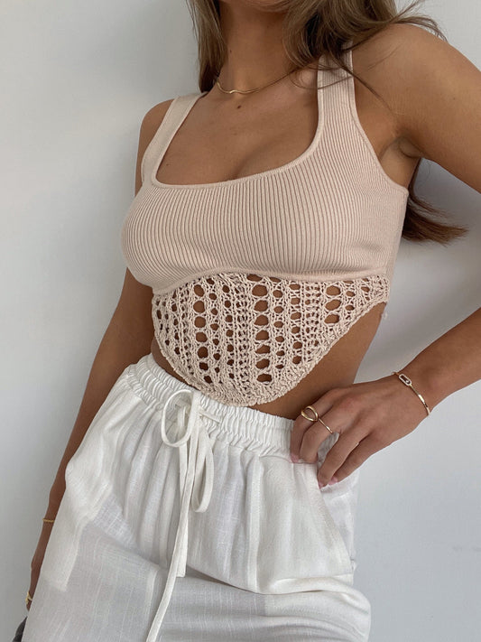 RESTOCKED: Lana Crochet Tank Top