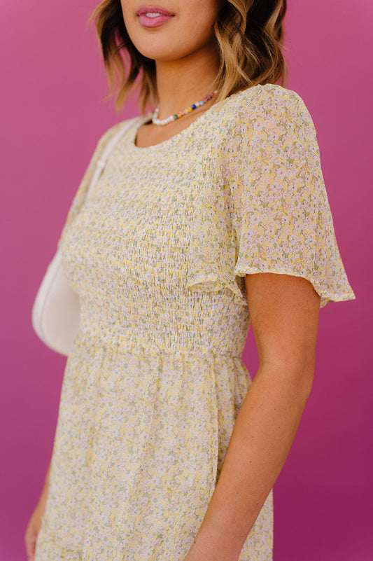 Secret Garden Floral Midi Dress