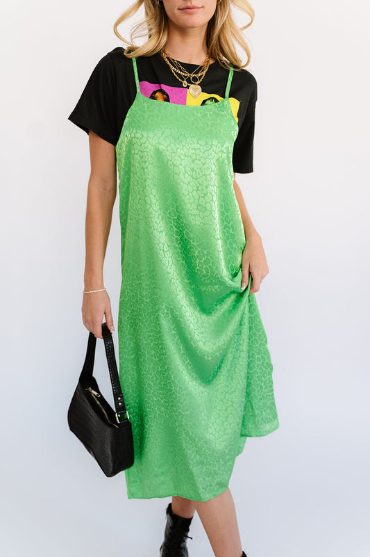 Beyond Obsessed Satin Dress