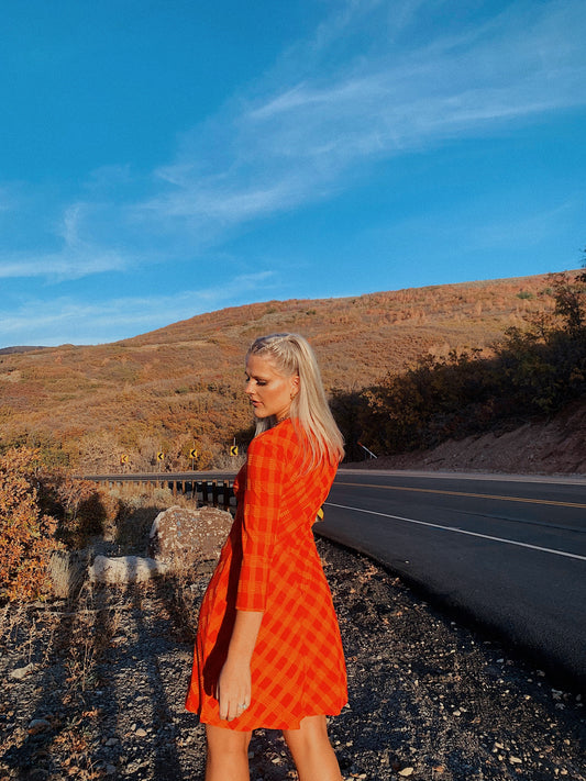 Beauty Game Checked Dress