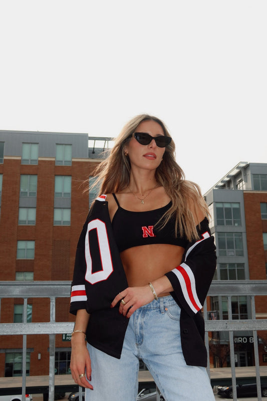 Nebraska Lounge Bra Top In Black