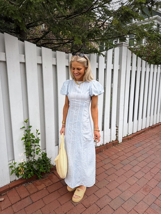 Stay Sunny Dress// Blue