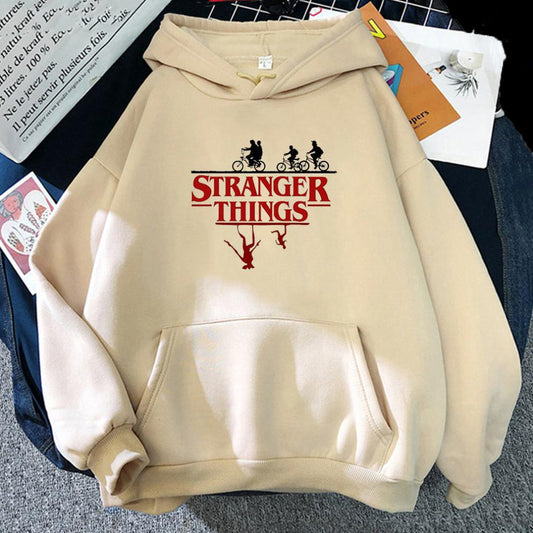 FashionSierra - Stranger Things Anime Print Hoodies