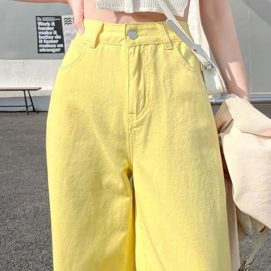 Color Pop Straight Leg Jeans (4 Colors)