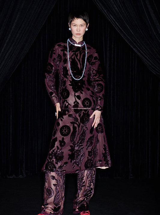 M essential Mackay designer brand Spot Drill placket waist top - silence.