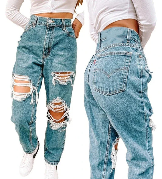 Retro For Summer 2025 New High-waisted Slimming Versatile Loose Design Jeans