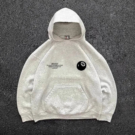 Graphic Print Oversized Hoodie