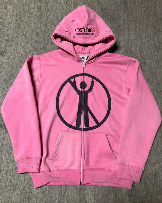 Punk Grunge Oversized Hoodie