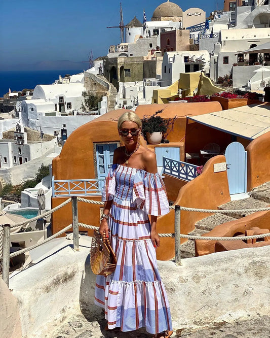 FashionSierra - 2025 Casual Elegant Beach Party Robe Femme Boho Dress