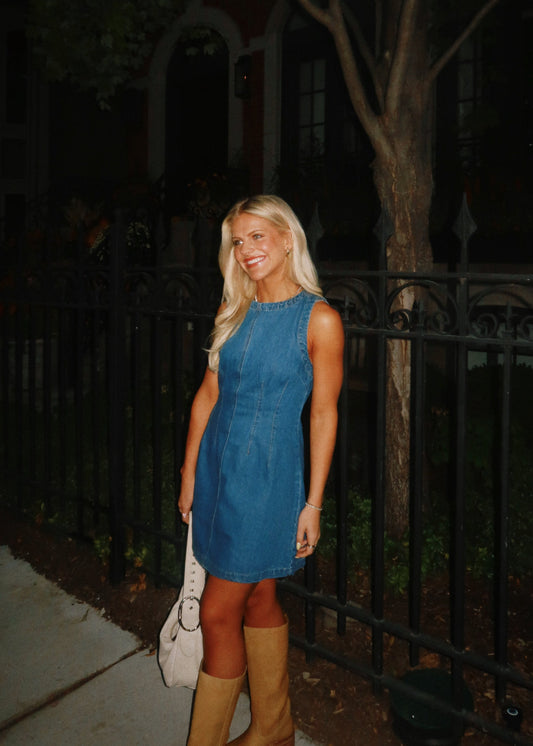 The Pippa Dress// Medium Wash