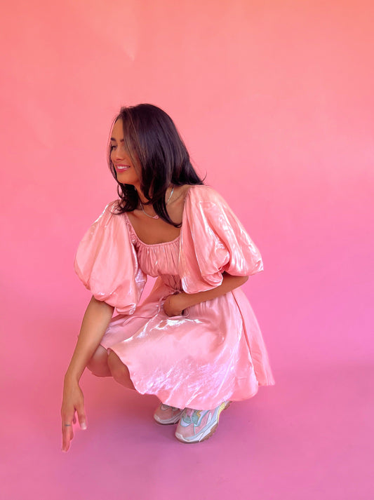 Life's A Party Mini Dress// Pink