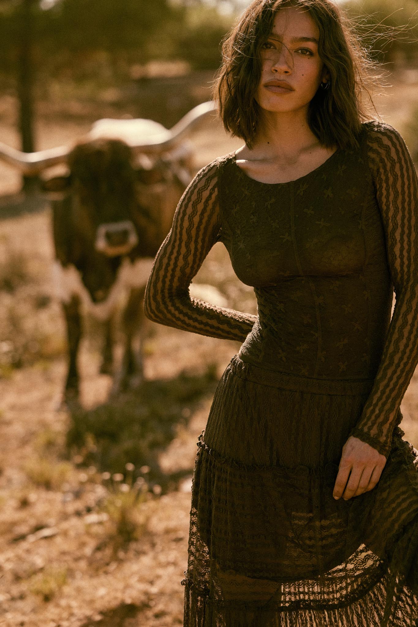 Divine Light Lace Long-Sleeve Boatneck Bodysuit - ShopPromesa