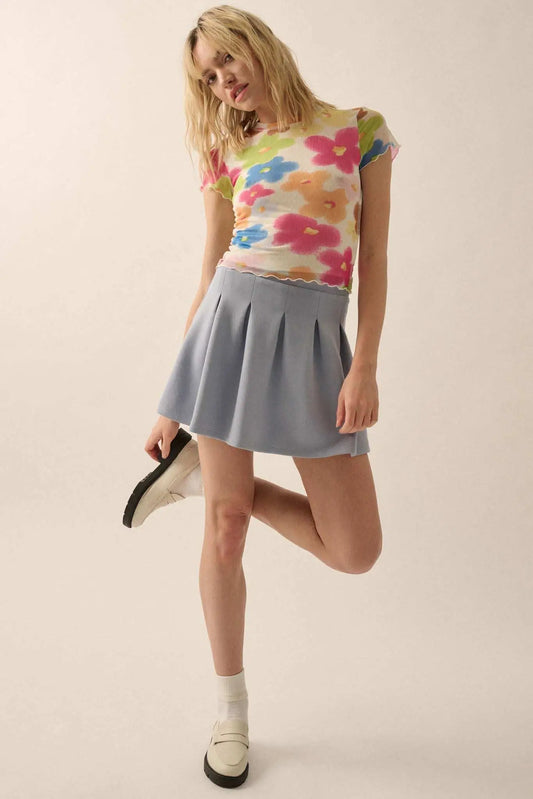 Premium Scuba Pleated Tennis Skort