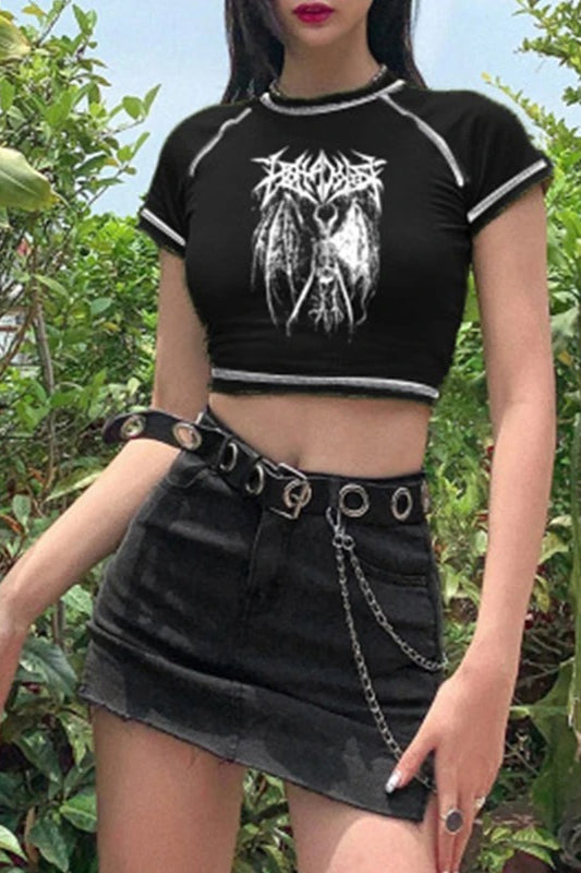 Punk Demon Graphic T-Shirt