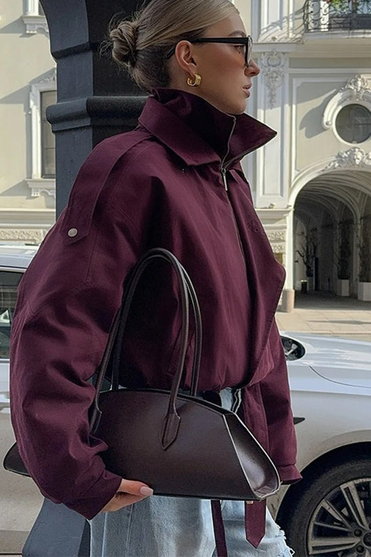 Buttoned Short Street Jacket