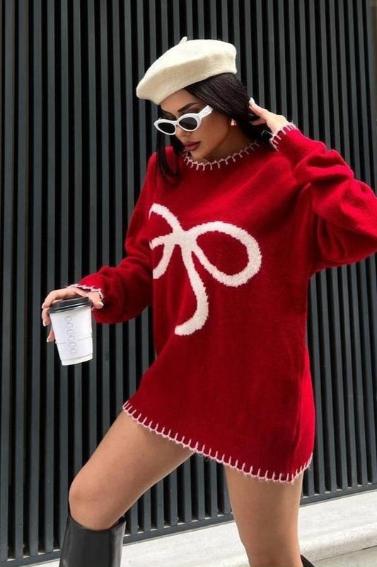 Pullover Bow Detail Sweater