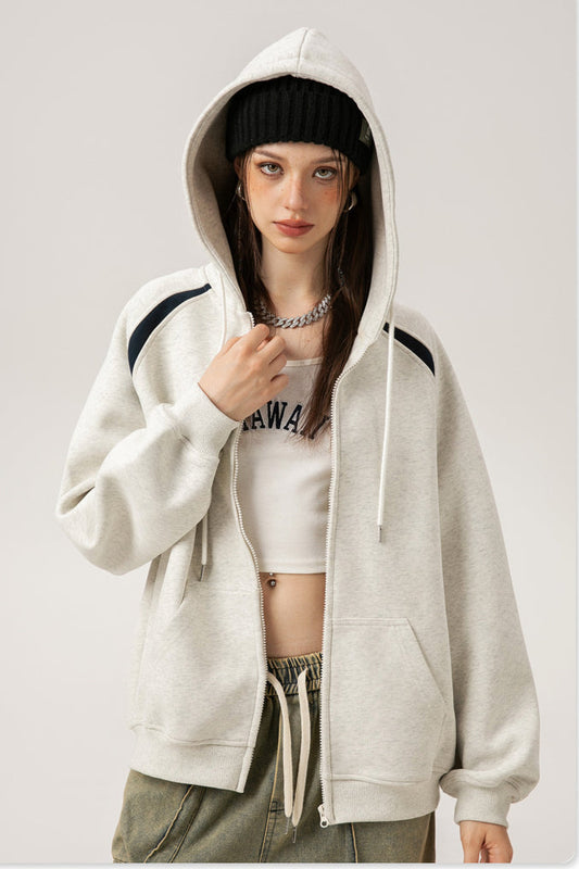 Patchwork Oversized Y2K Hoodie