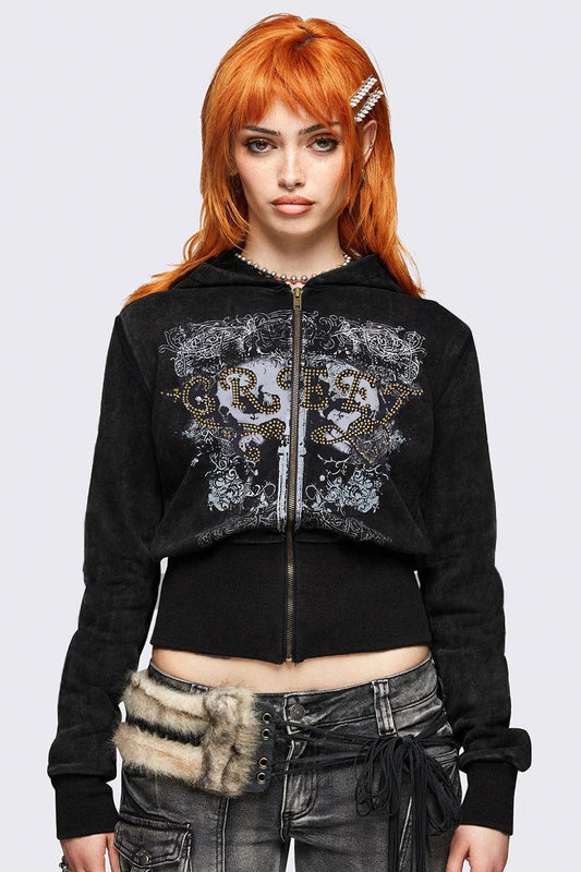 Street Style Color Block Hooded Hoodie